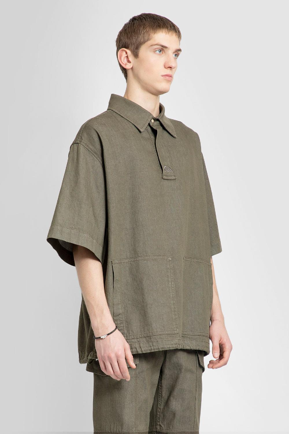 Antonioli ALEXANDER MCQUEEN MAN GREEN SHIRTS Promozione Limitata