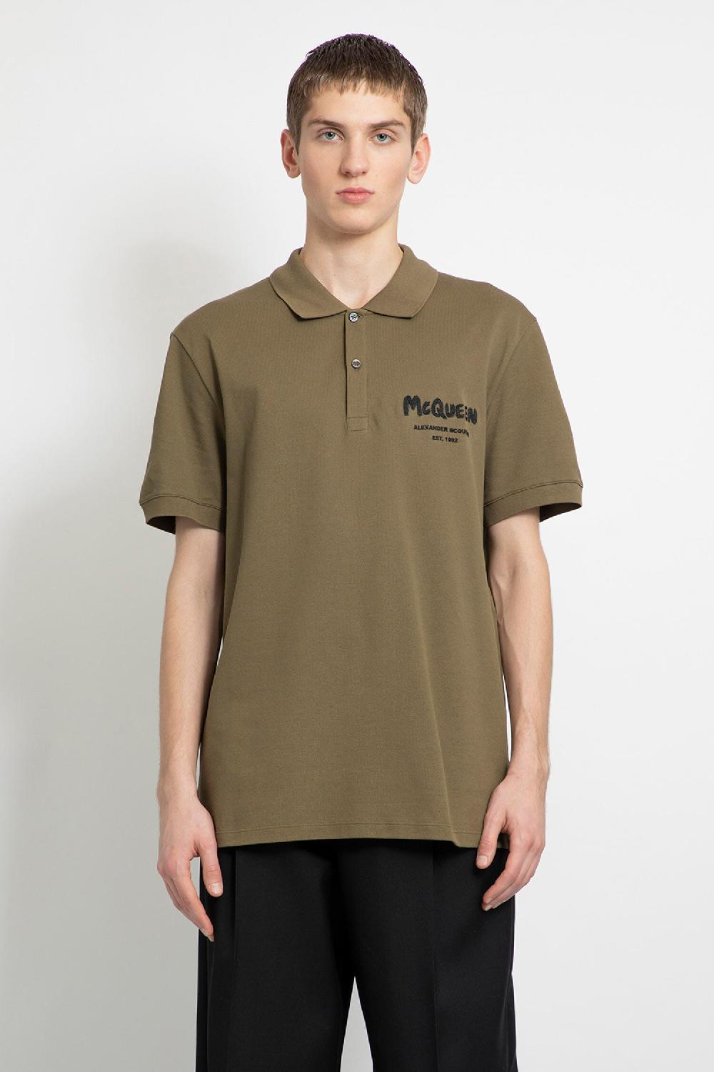 Antonioli ALEXANDER MCQUEEN MAN GREEN T-SHIRTS & TANK TOPS Fino Al -60%