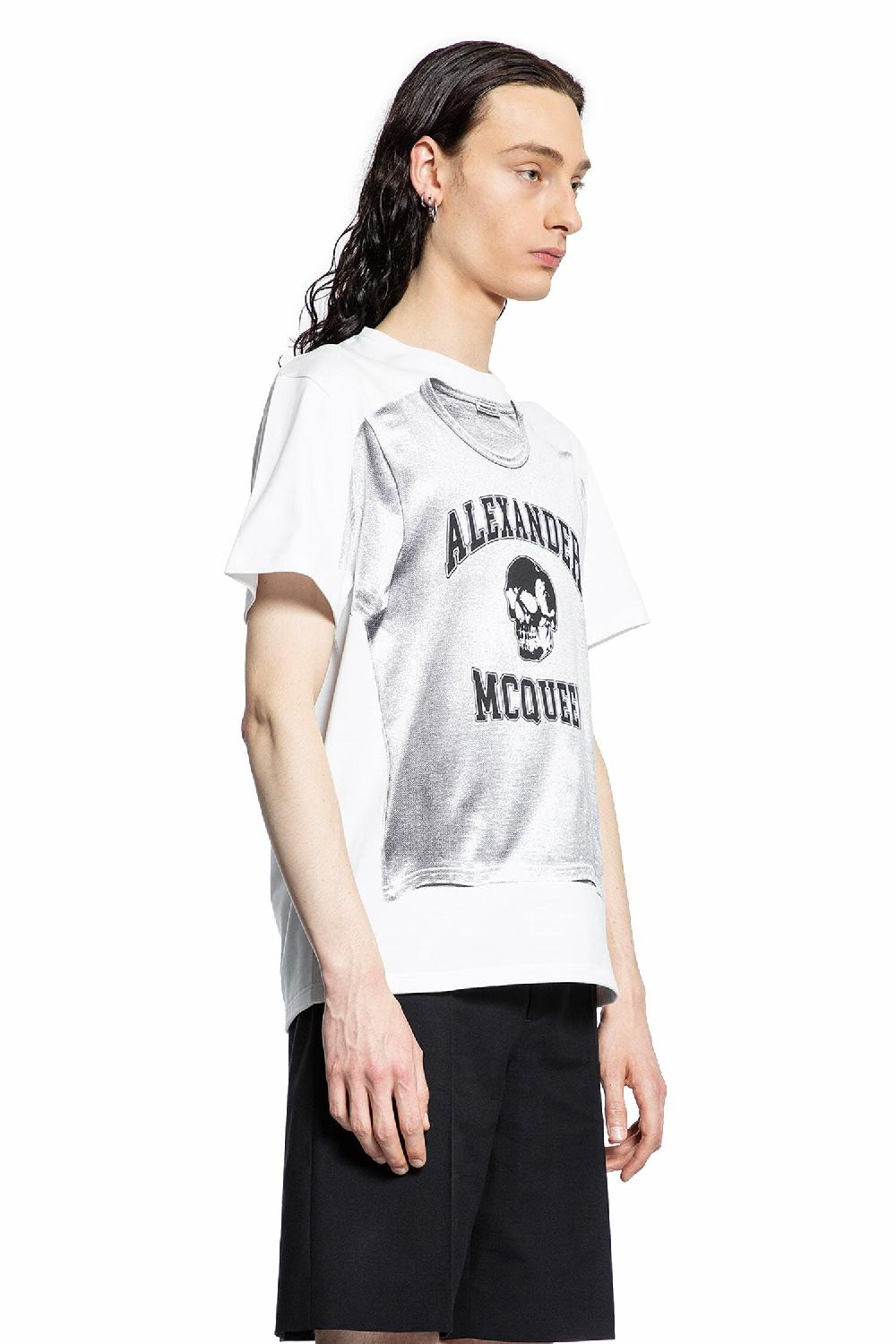 Antonioli ALEXANDER MCQUEEN MAN WHITE T-SHIRTS & TANK TOPS In Saldo