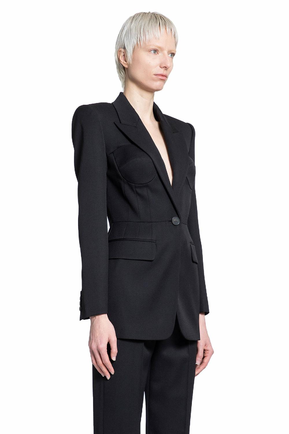 Antonioli ALEXANDER MCQUEEN WOMAN BLACK BLAZERS Italy