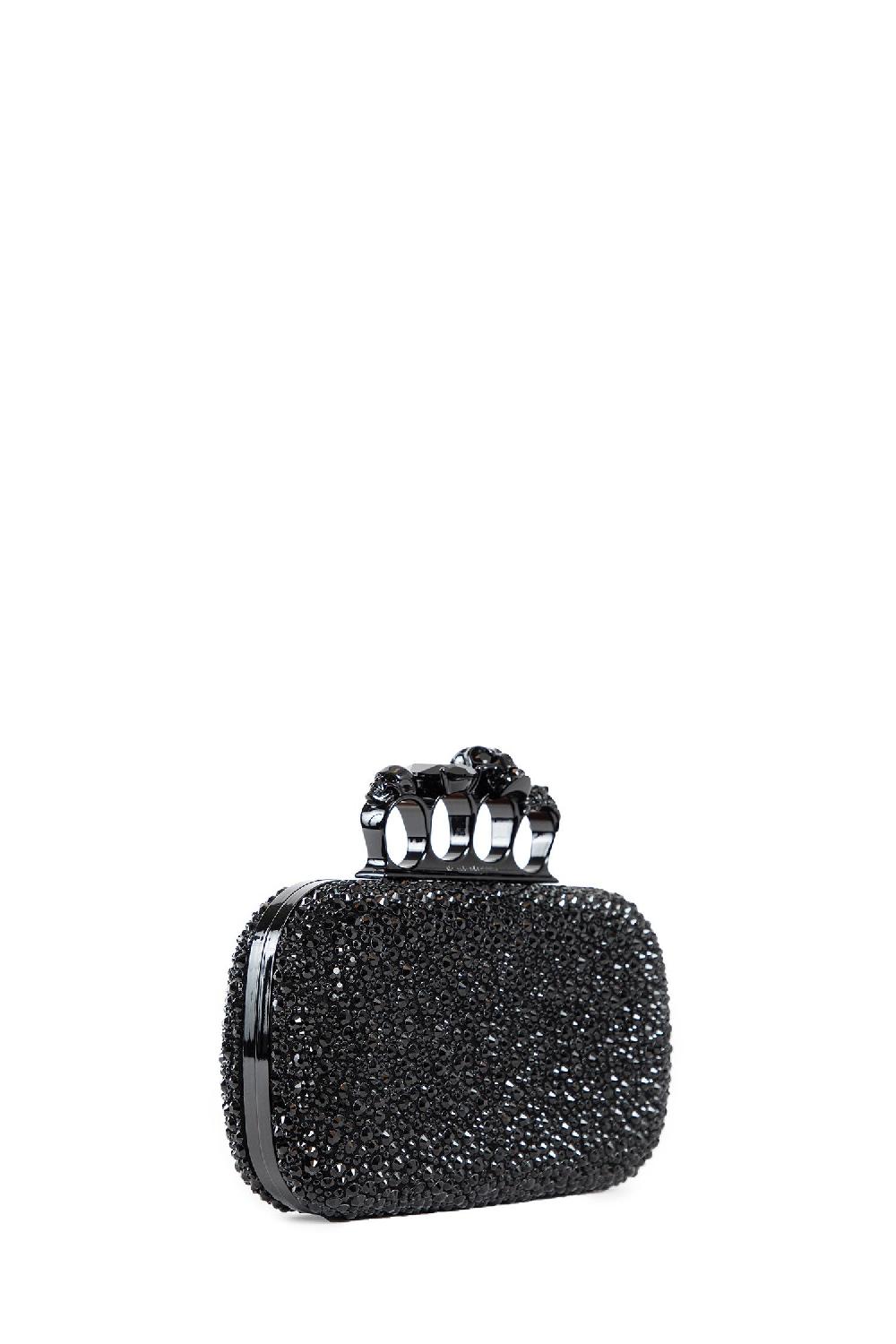 Antonioli ALEXANDER MCQUEEN WOMAN BLACK CLUTCHES & POUCHES Qualità