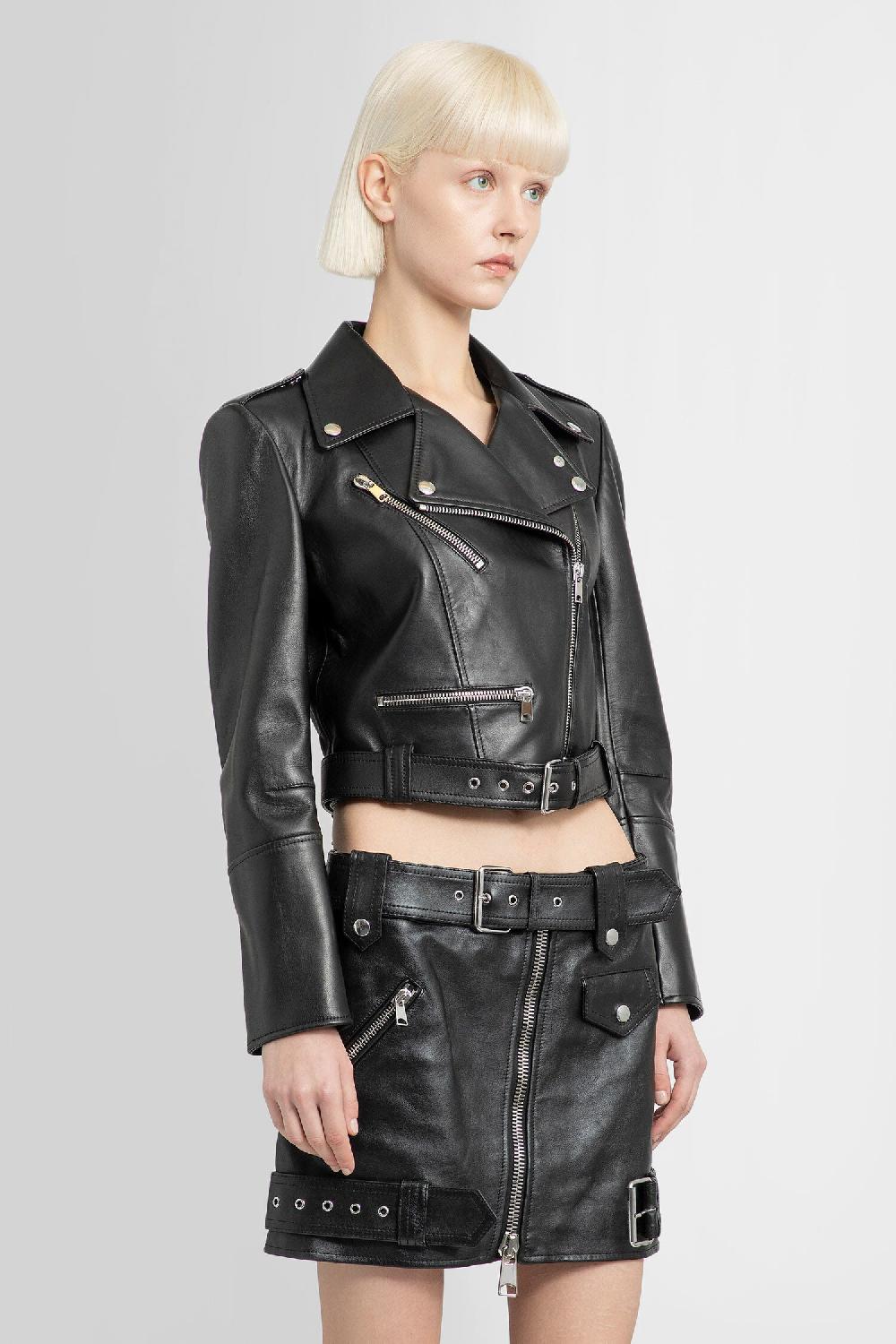 Antonioli ALEXANDER MCQUEEN WOMAN BLACK JACKETS Soddisfazione Garantita