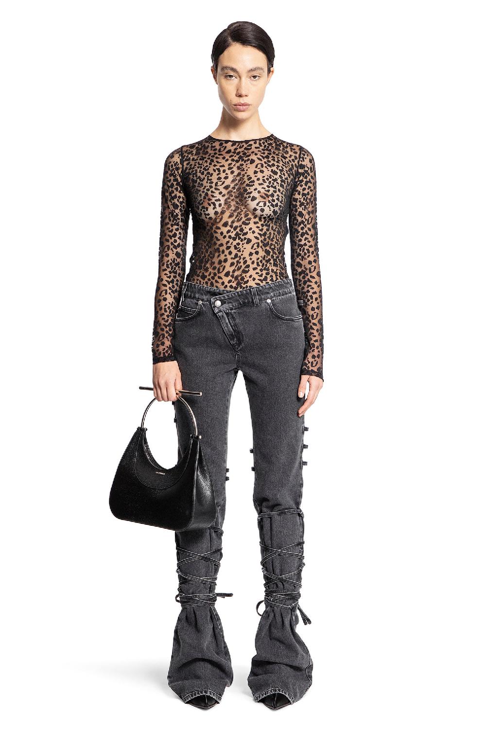 Antonioli ALEXANDER MCQUEEN WOMAN BLACK JEANS Negozi Online