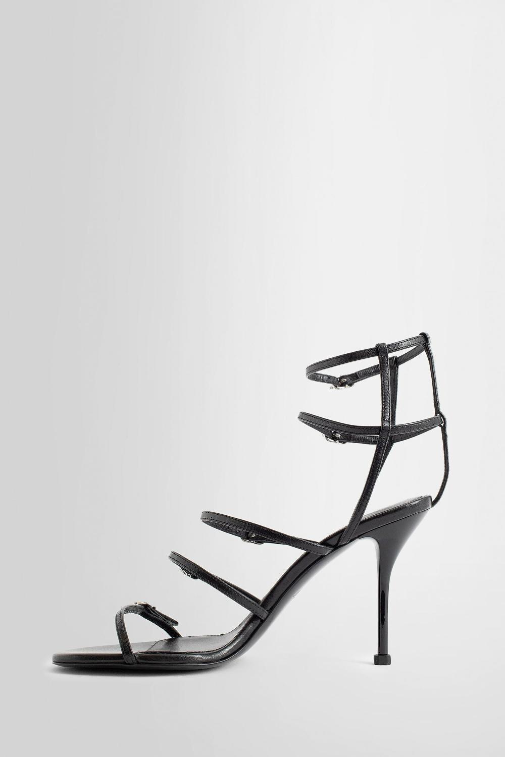 Antonioli ALEXANDER MCQUEEN WOMAN BLACK SANDALS & SLIDES Sottocosto
