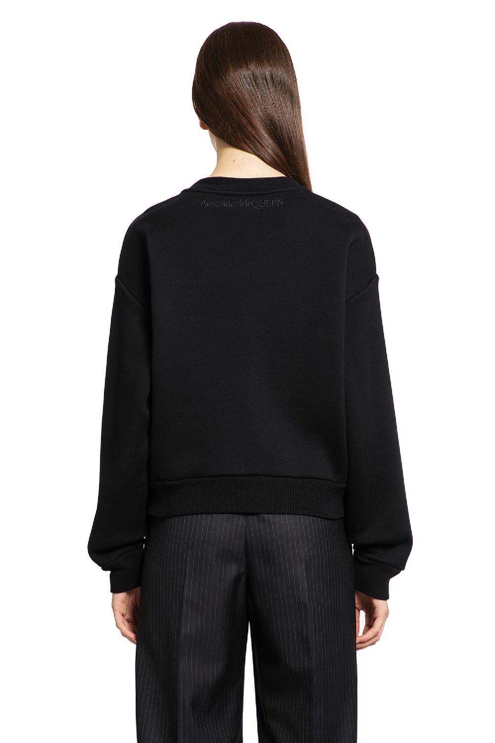 Antonioli ALEXANDER MCQUEEN WOMAN BLACK SWEATSHIRTS Economico
