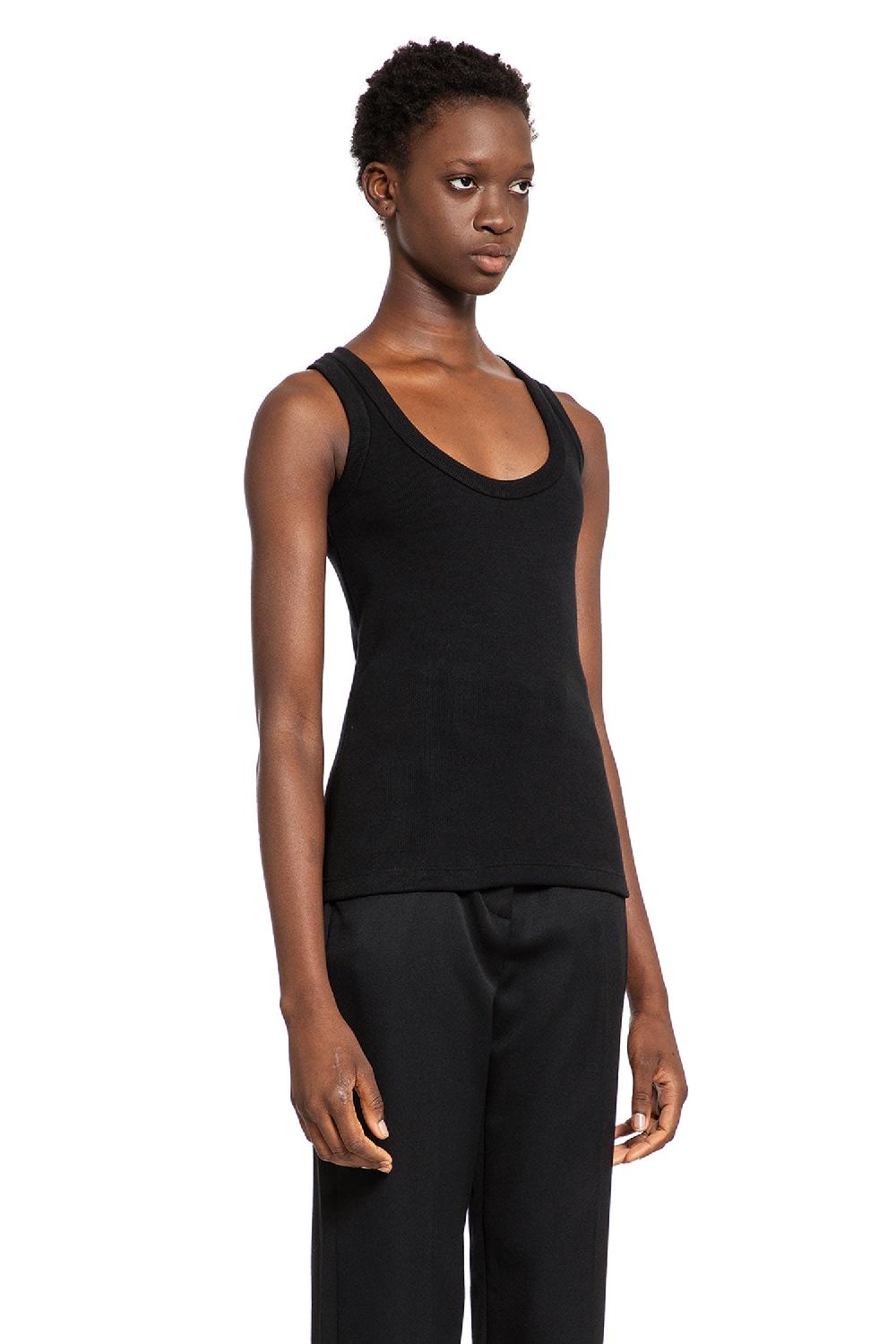 Antonioli ALEXANDER MCQUEEN WOMAN BLACK T-SHIRTS & TANK TOPS Online