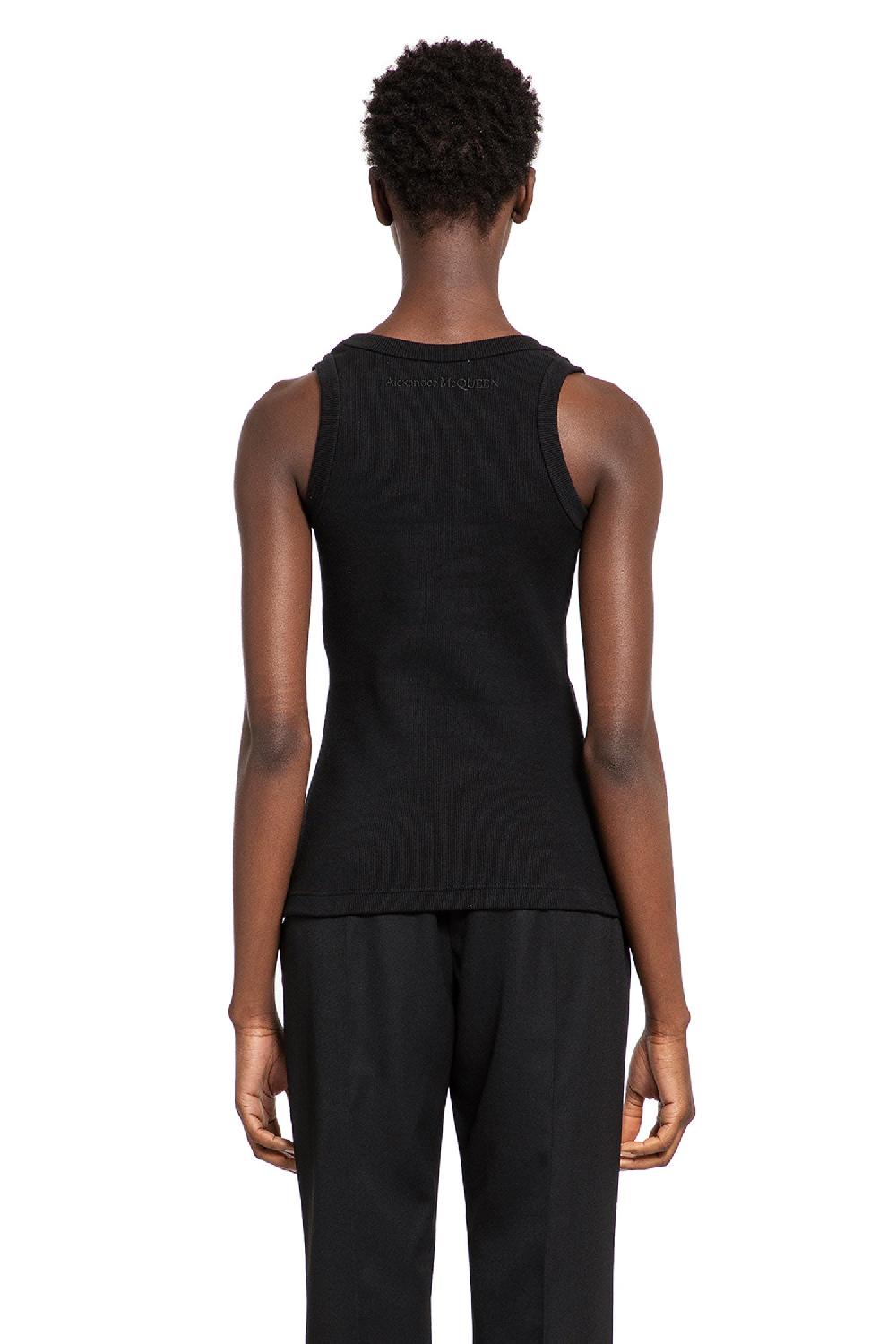 Antonioli ALEXANDER MCQUEEN WOMAN BLACK T-SHIRTS & TANK TOPS Online