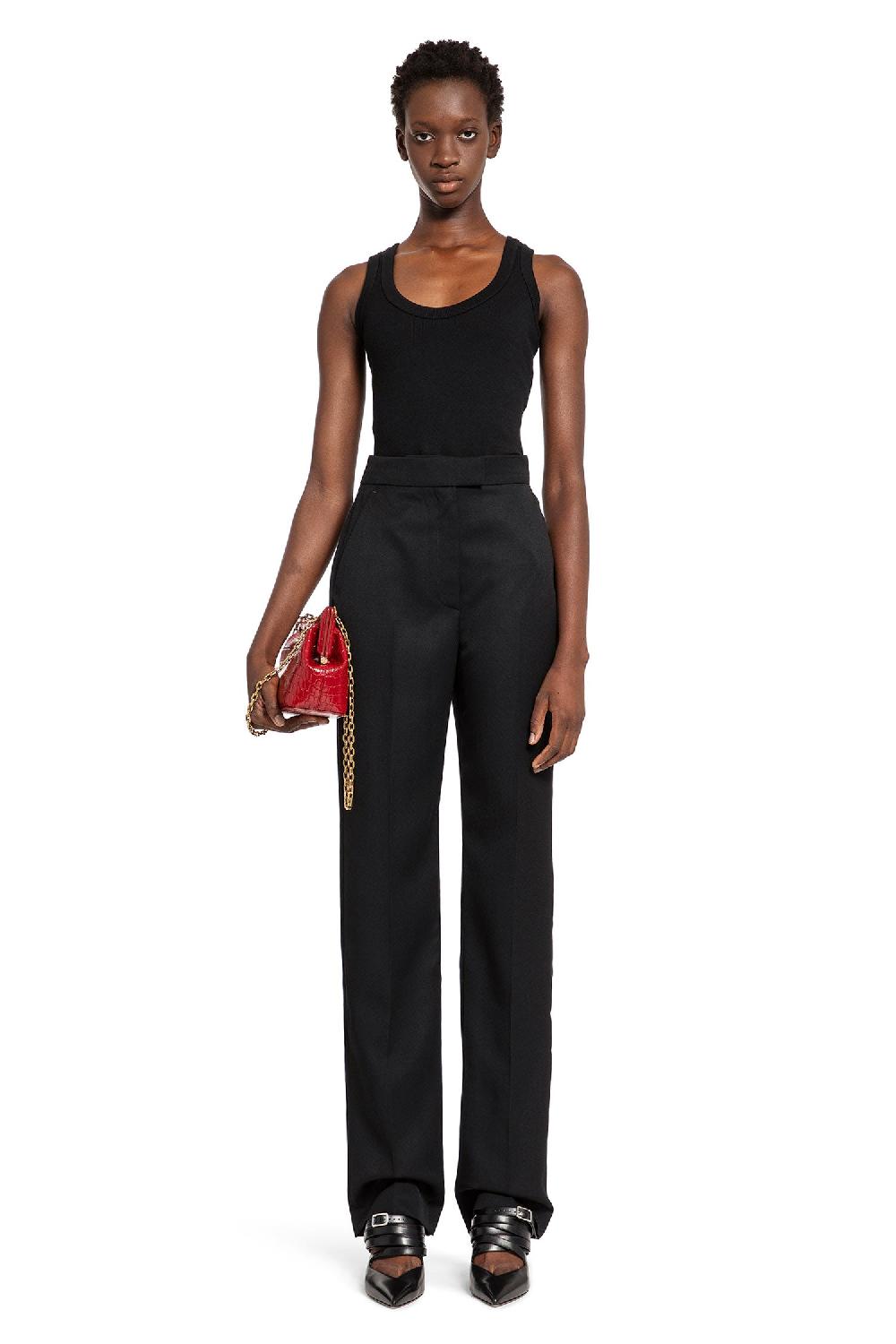 Antonioli ALEXANDER MCQUEEN WOMAN BLACK T-SHIRTS & TANK TOPS Online