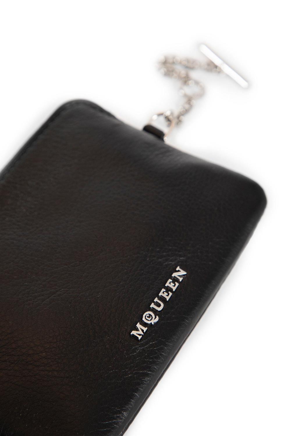 Antonioli ALEXANDER MCQUEEN WOMAN BLACK WALLETS & CARDHOLDERS Saldi Di Fabbrica