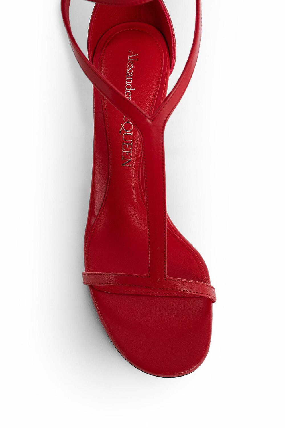 Antonioli ALEXANDER MCQUEEN WOMAN RED SANDALS & SLIDES Pezzi Unici