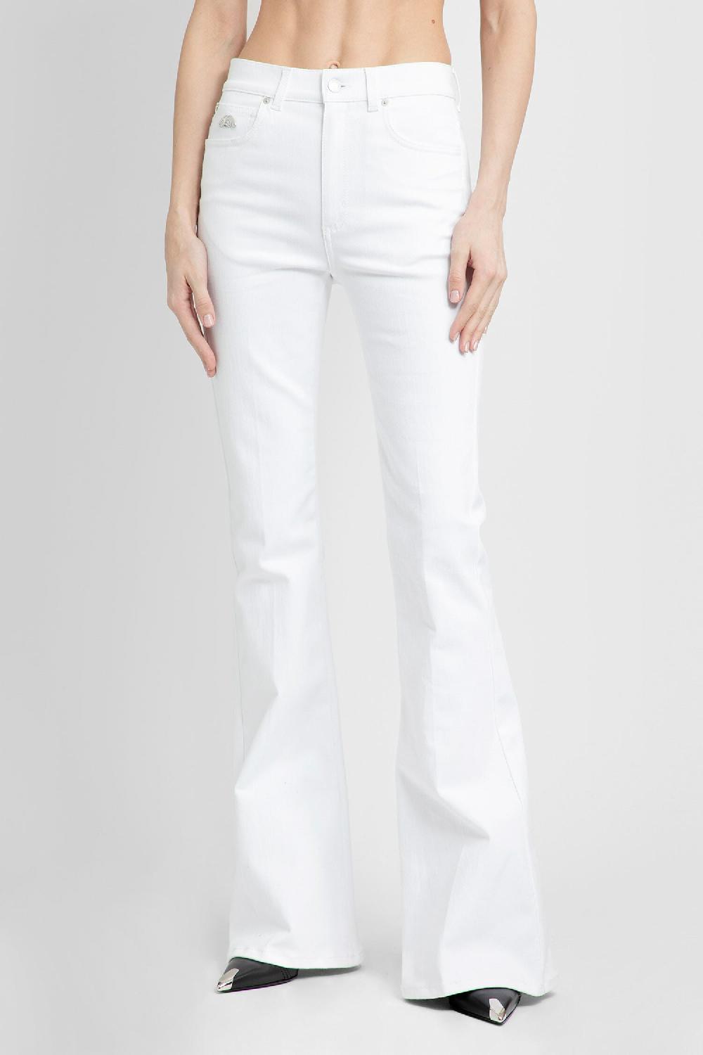 Antonioli ALEXANDER MCQUEEN WOMAN WHITE JEANS Consegna Veloce