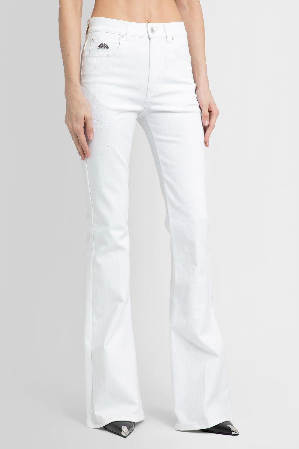 Antonioli ALEXANDER MCQUEEN WOMAN WHITE JEANS Consegna Veloce