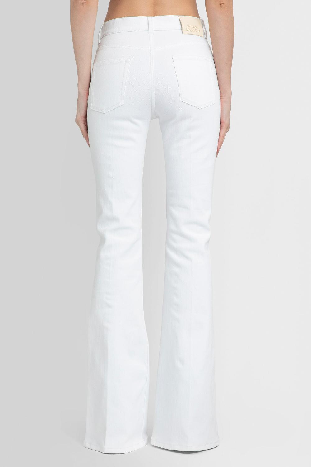 Antonioli ALEXANDER MCQUEEN WOMAN WHITE JEANS Consegna Veloce