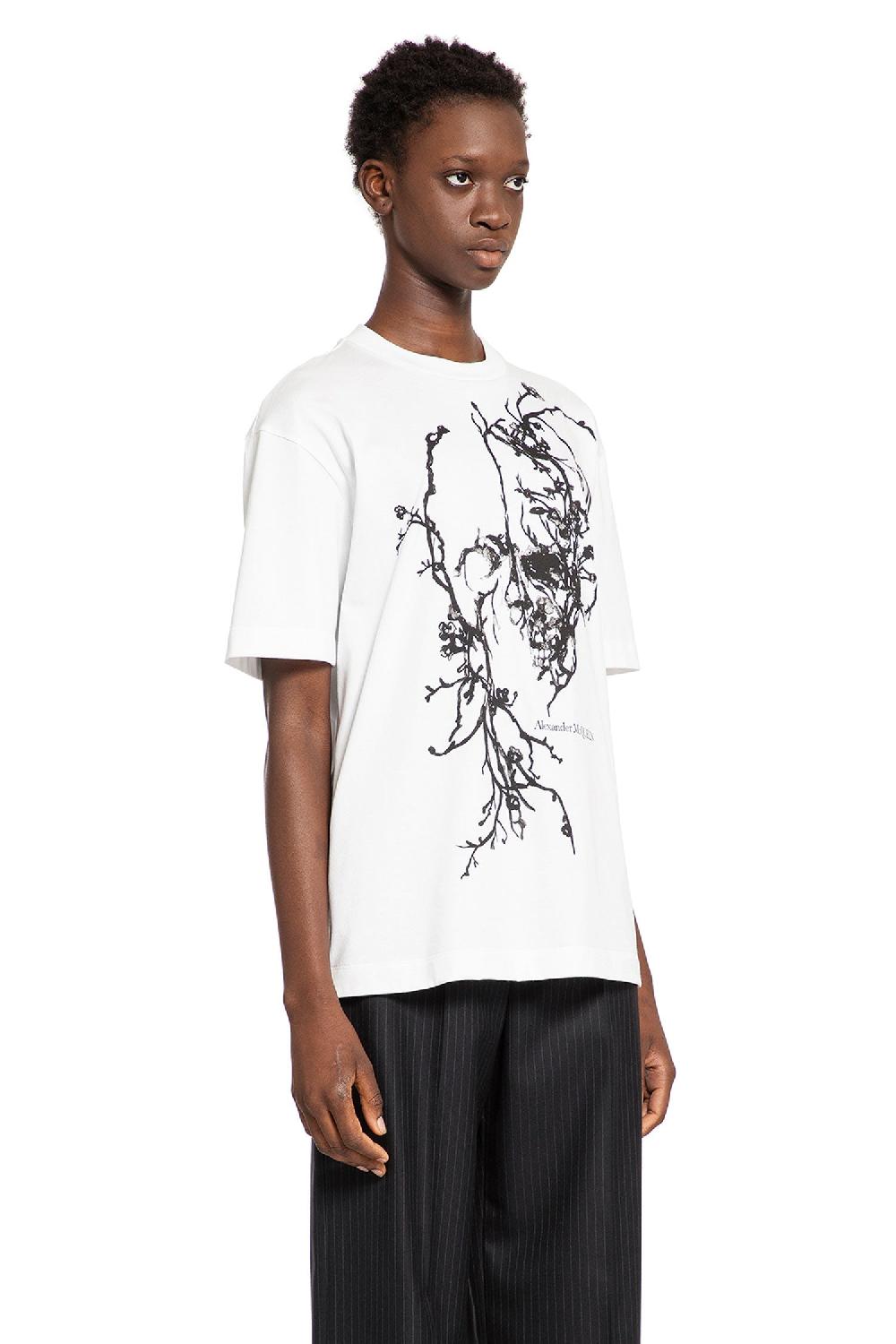 Antonioli ALEXANDER MCQUEEN WOMAN WHITE T-SHIRTS & TANK TOPS Sconto