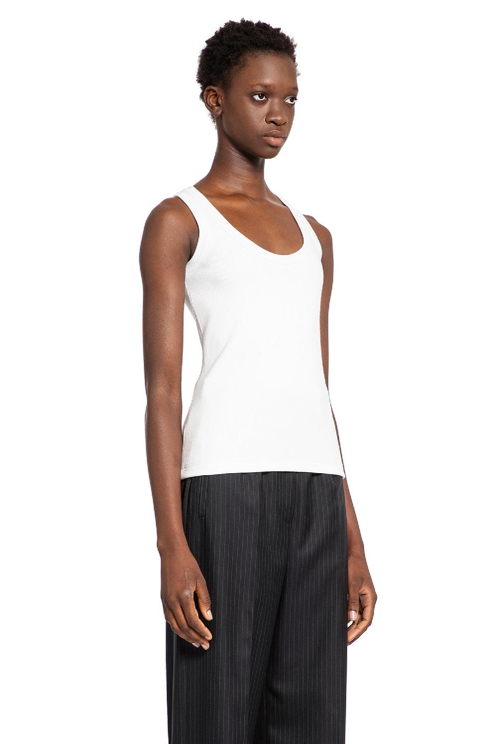 Antonioli ALEXANDER MCQUEEN WOMAN WHITE T-SHIRTS & TANK TOPS Offerta