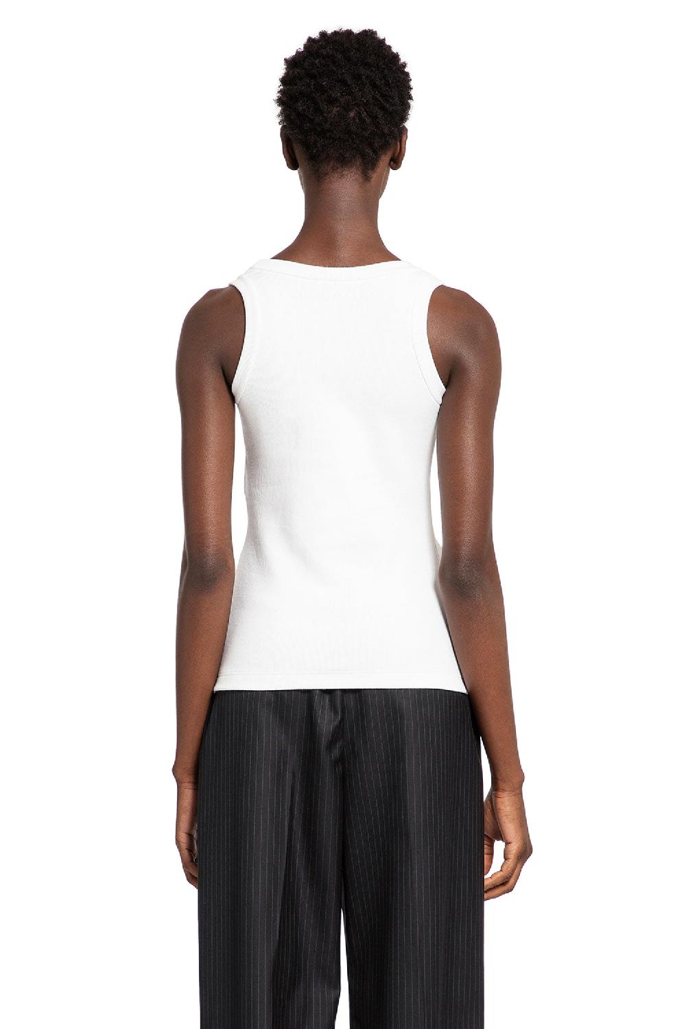 Antonioli ALEXANDER MCQUEEN WOMAN WHITE T-SHIRTS & TANK TOPS Offerta