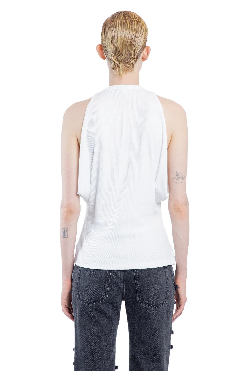 Antonioli ALEXANDER MCQUEEN WOMAN WHITE T-SHIRTS & TANK TOPS Economico