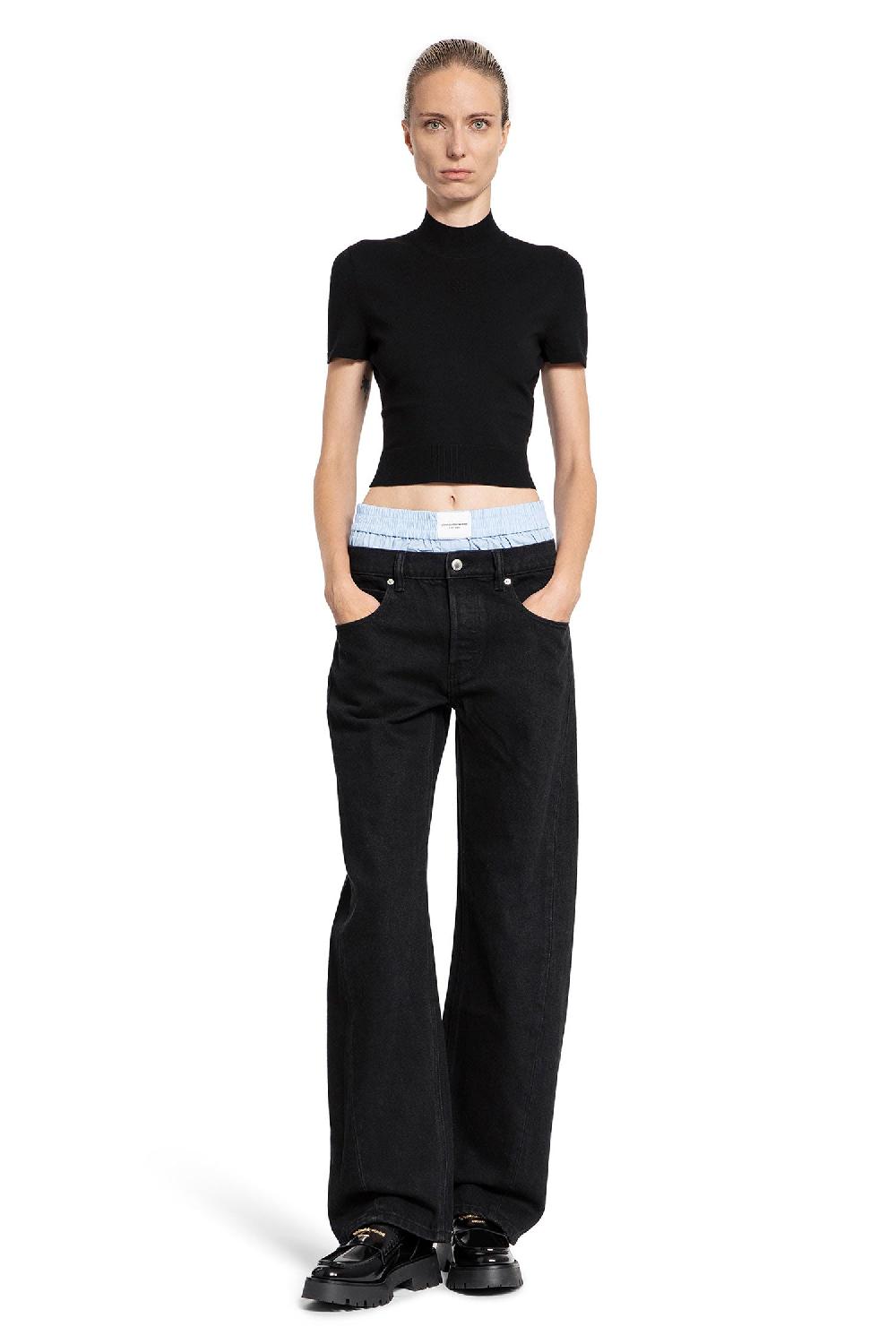 Antonioli ALEXANDER WANG WOMAN BLACK JEANS Vendita Calda