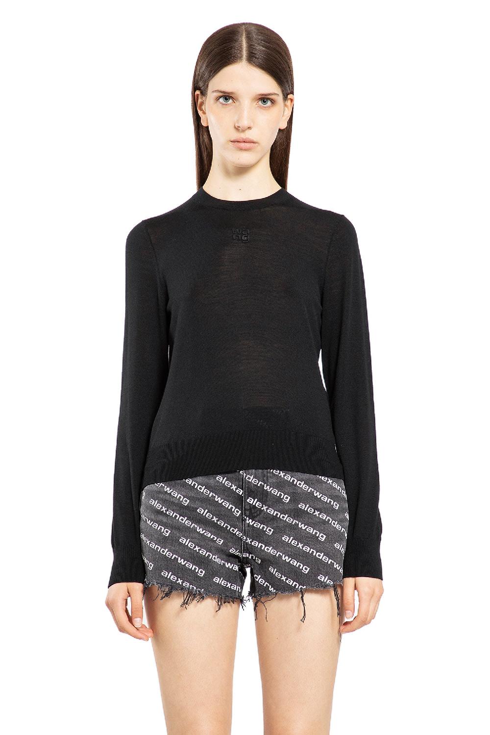 Antonioli ALEXANDER WANG WOMAN BLACK KNITWEAR Vendita Economica