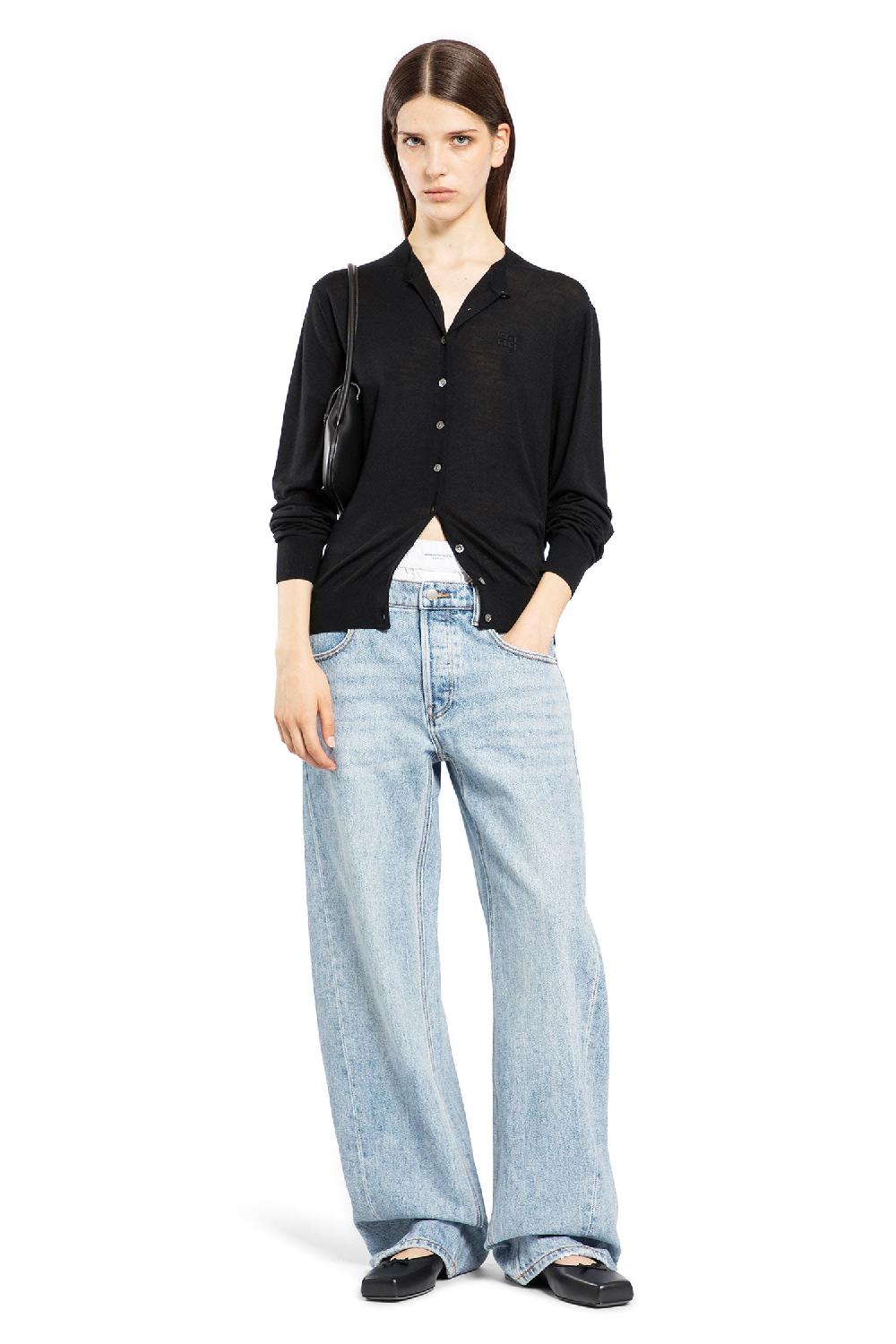 Antonioli ALEXANDER WANG WOMAN BLACK KNITWEAR Saldi Di Fabbrica