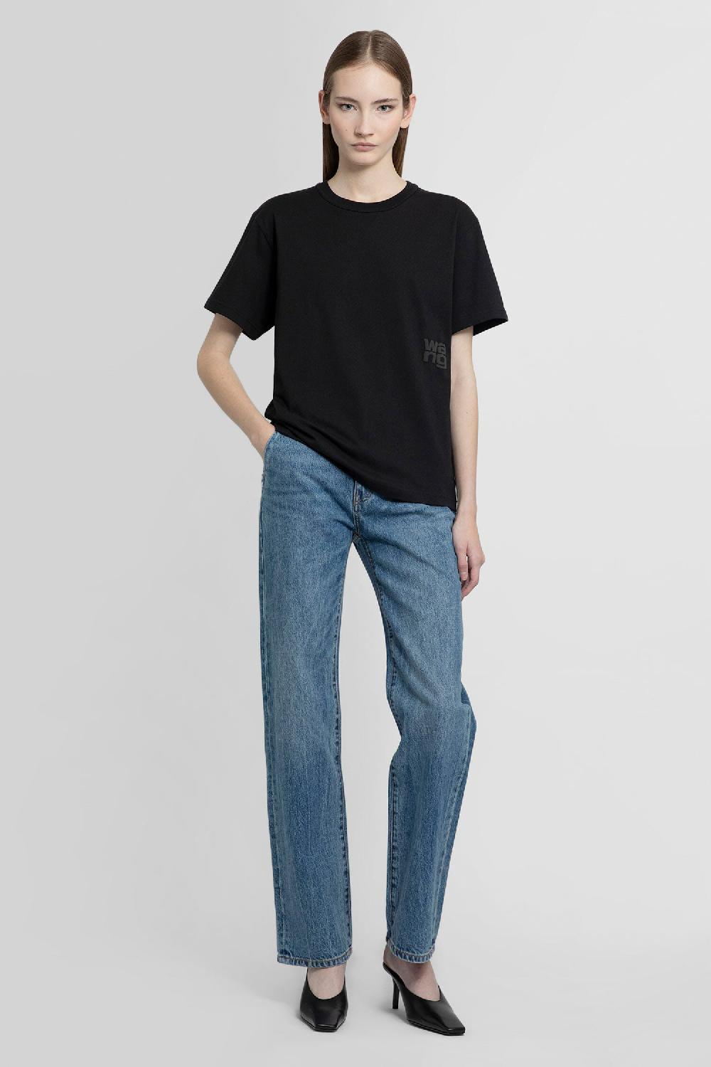 Antonioli ALEXANDER WANG WOMAN BLACK T-SHIRTS & TANK TOPS Italia