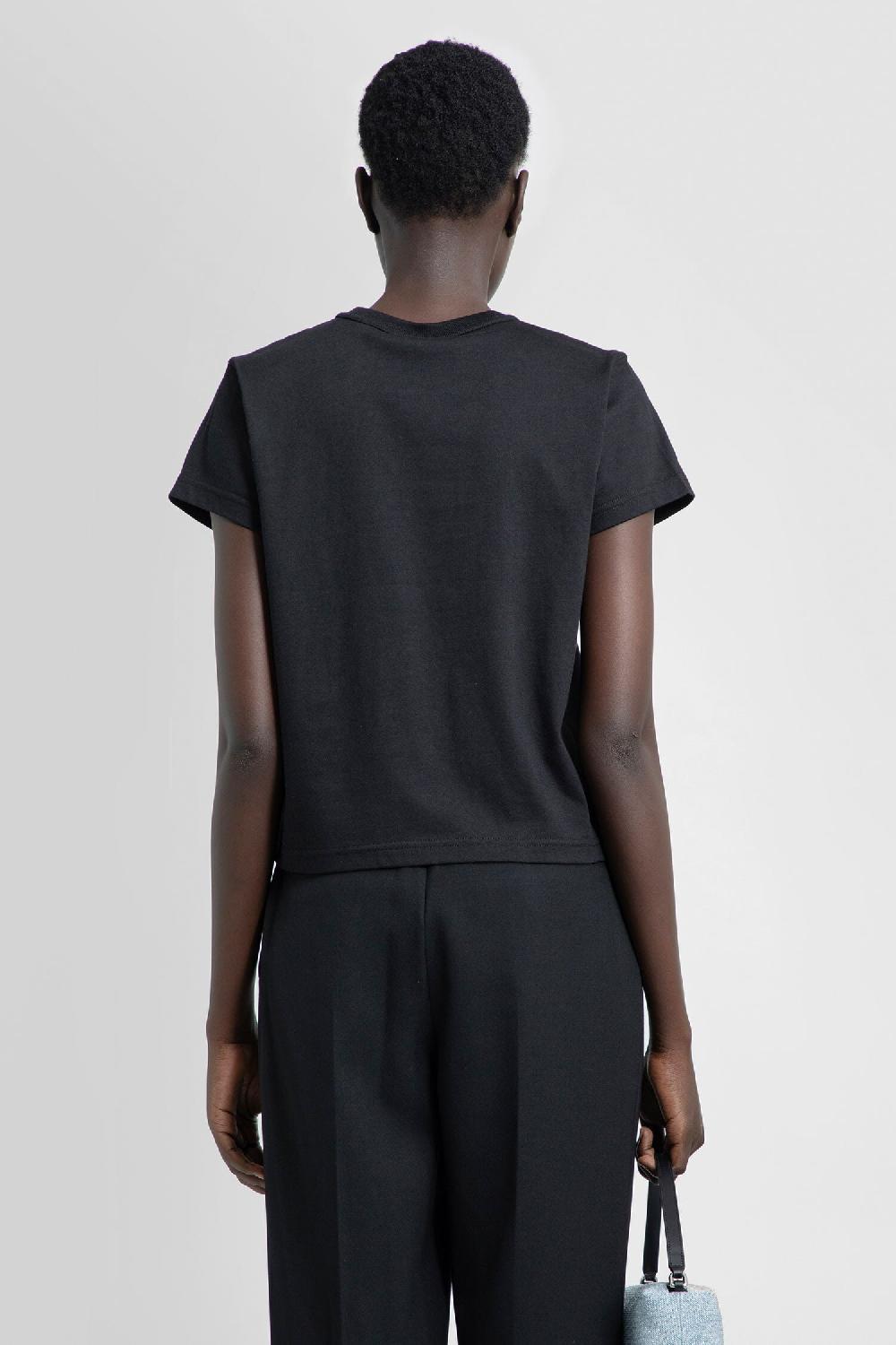 Antonioli ALEXANDER WANG WOMAN BLACK T-SHIRTS & TANK TOPS 2025