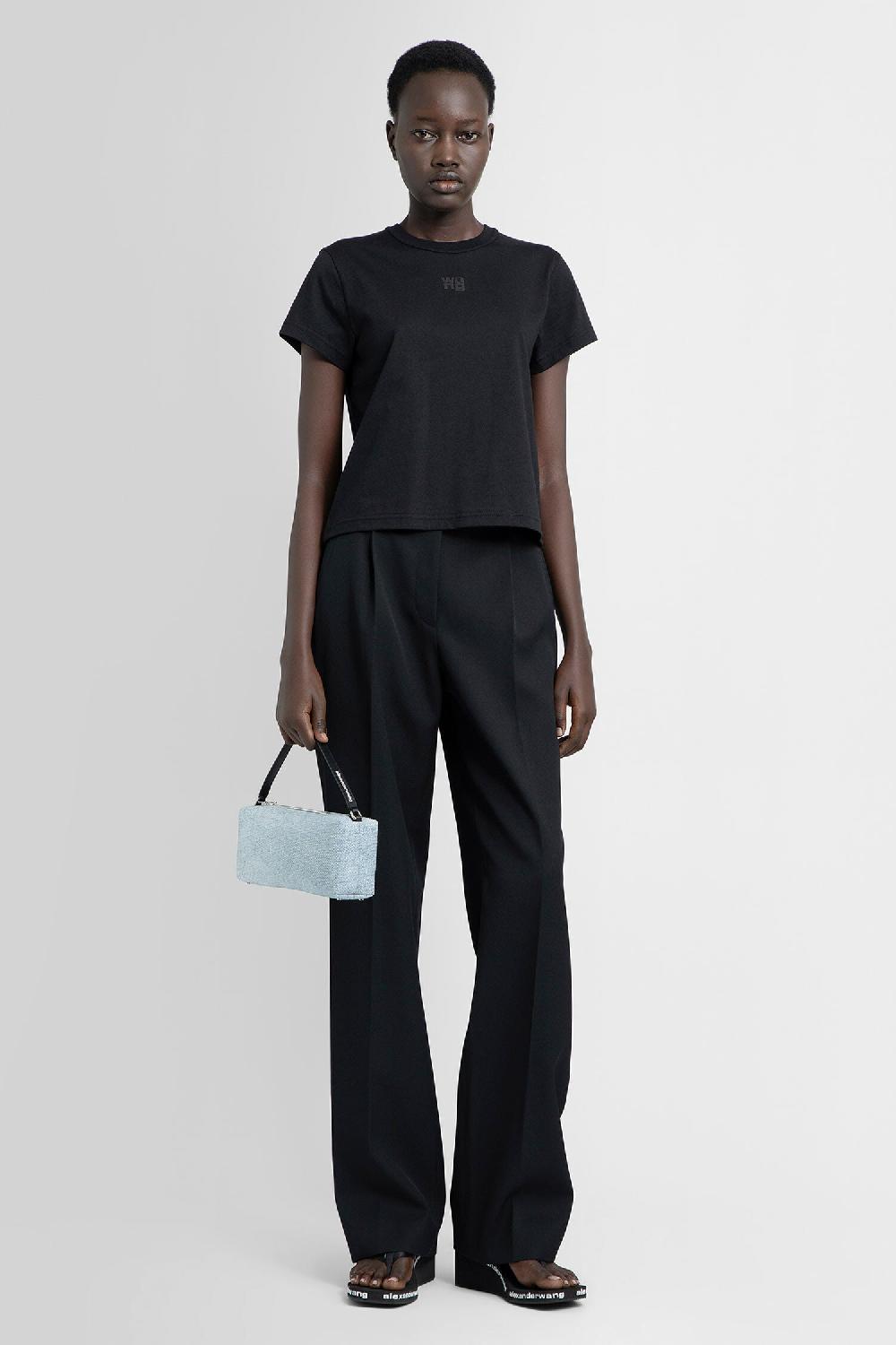 Antonioli ALEXANDER WANG WOMAN BLACK T-SHIRTS & TANK TOPS 2025