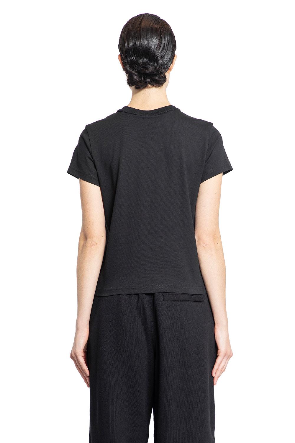 Antonioli ALEXANDER WANG WOMAN BLACK T-SHIRTS & TANK TOPS In Linea
