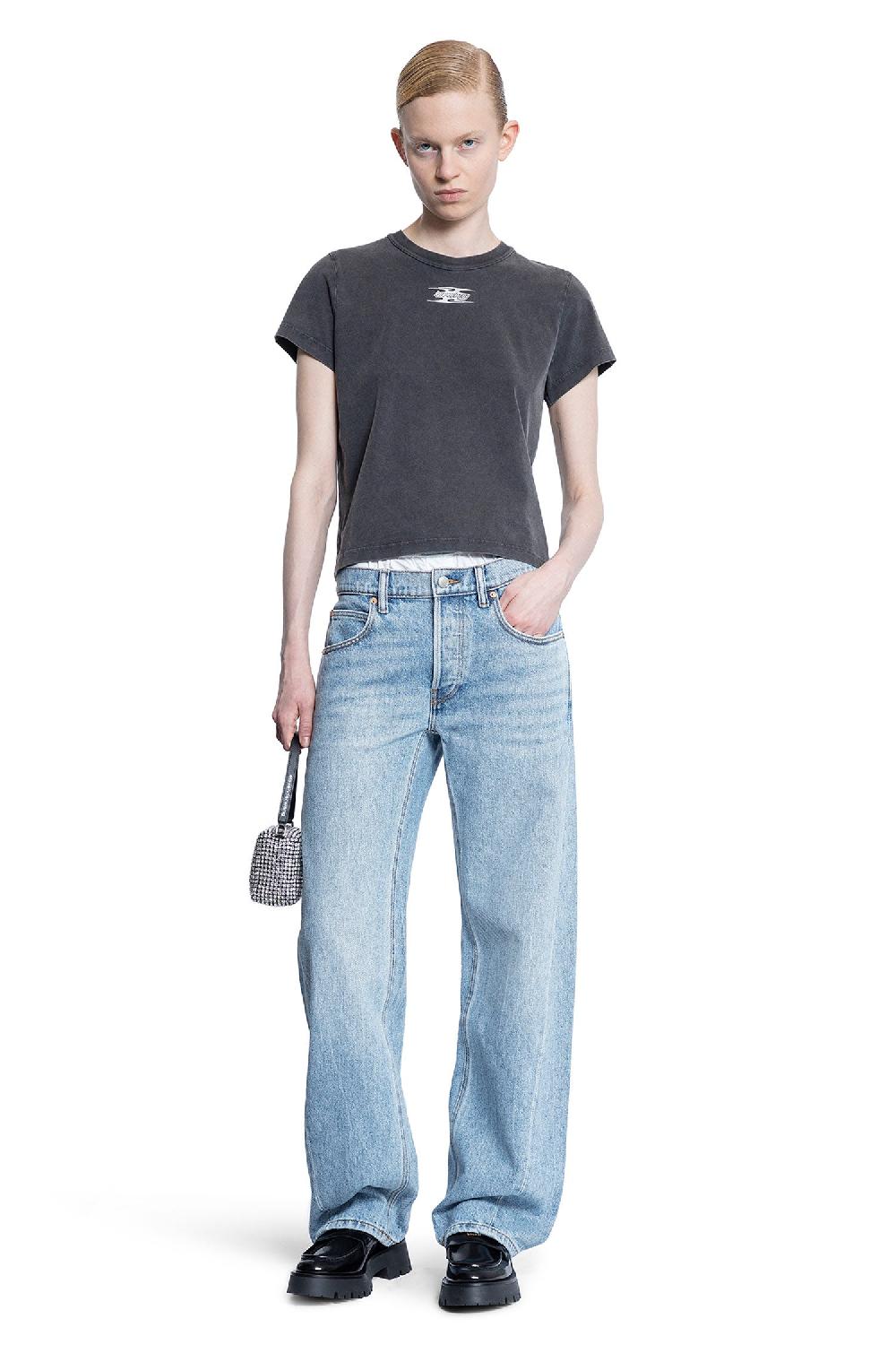 Antonioli ALEXANDER WANG WOMAN GREY T-SHIRTS & TANK TOPS Offerta Giorno del Papà