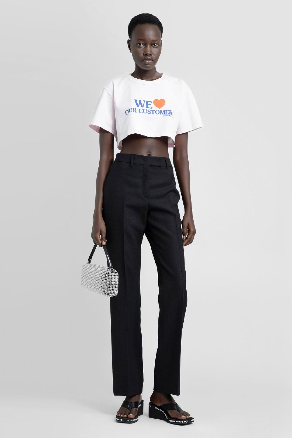 Antonioli ALEXANDER WANG WOMAN PINK T-SHIRTS & TANK TOPS Smaltimento dello stoccaggio