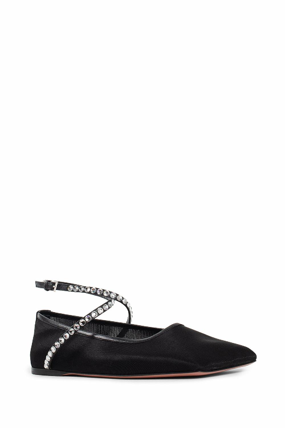 Antonioli AMINA MUADDI WOMAN BLACK FLATS Enormi risparmi