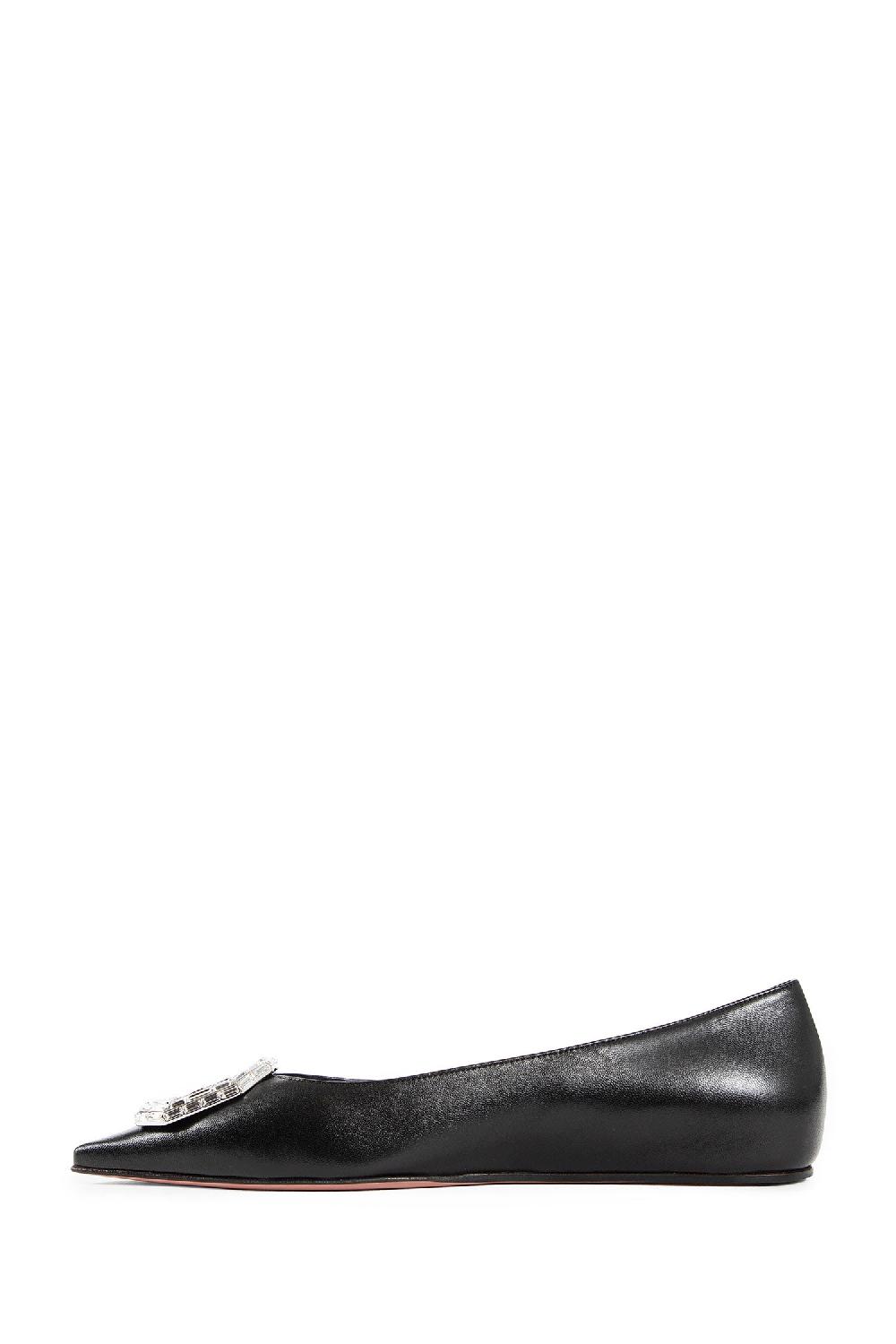 Antonioli AMINA MUADDI WOMAN BLACK FLATS Sconti VIP