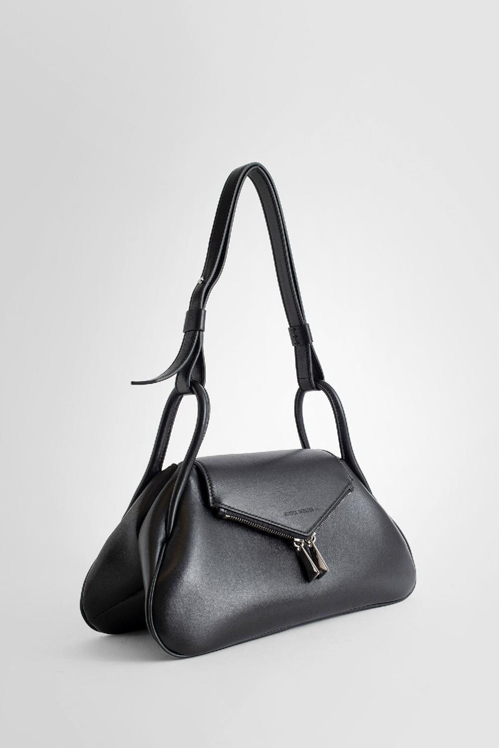 Antonioli AMINA MUADDI WOMAN BLACK SHOULDER BAGS Only for today