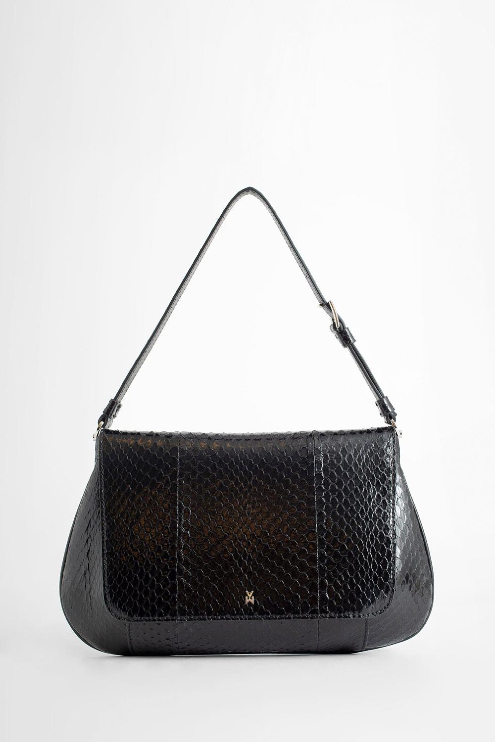 Antonioli AMINA MUADDI WOMAN BLACK SHOULDER BAGS Sostegno trimestrale