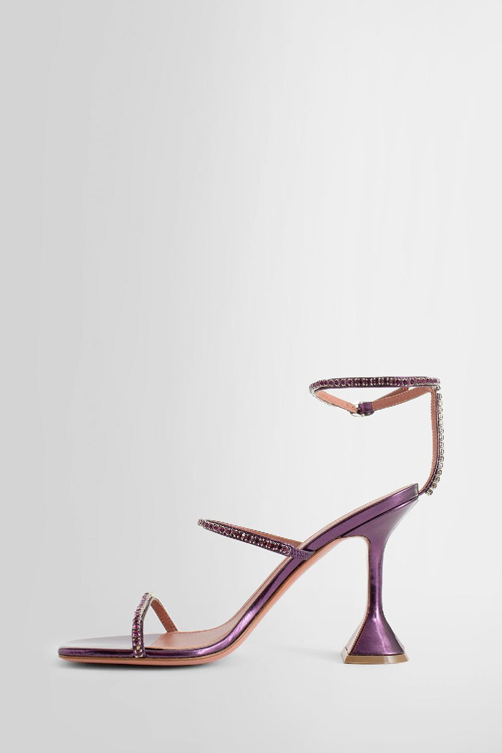 Antonioli AMINA MUADDI WOMAN PURPLE SANDALS & SLIDES Pezzi Unici