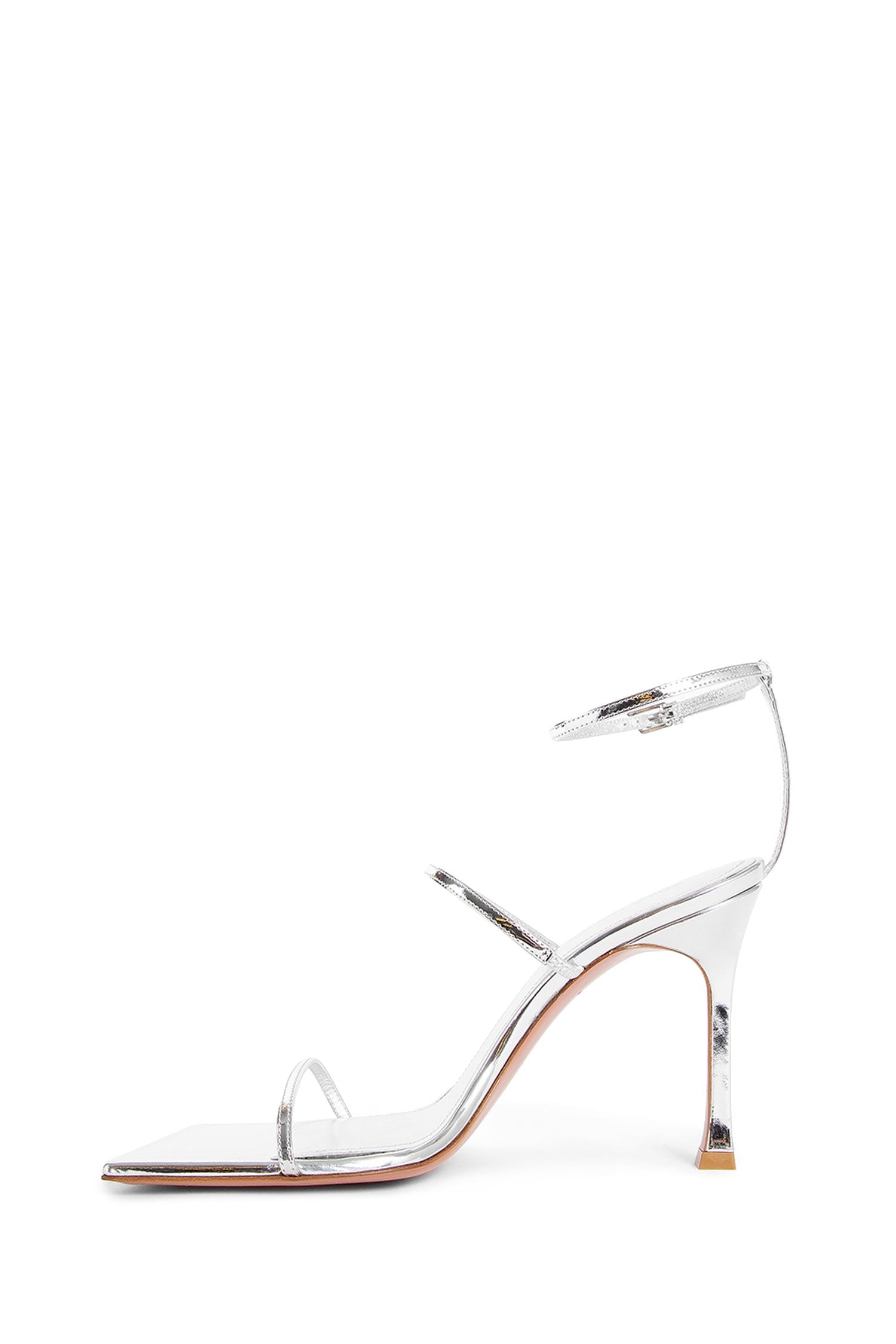 Antonioli AMINA MUADDI WOMAN SILVER SANDALS & SLIDES Sottocosto