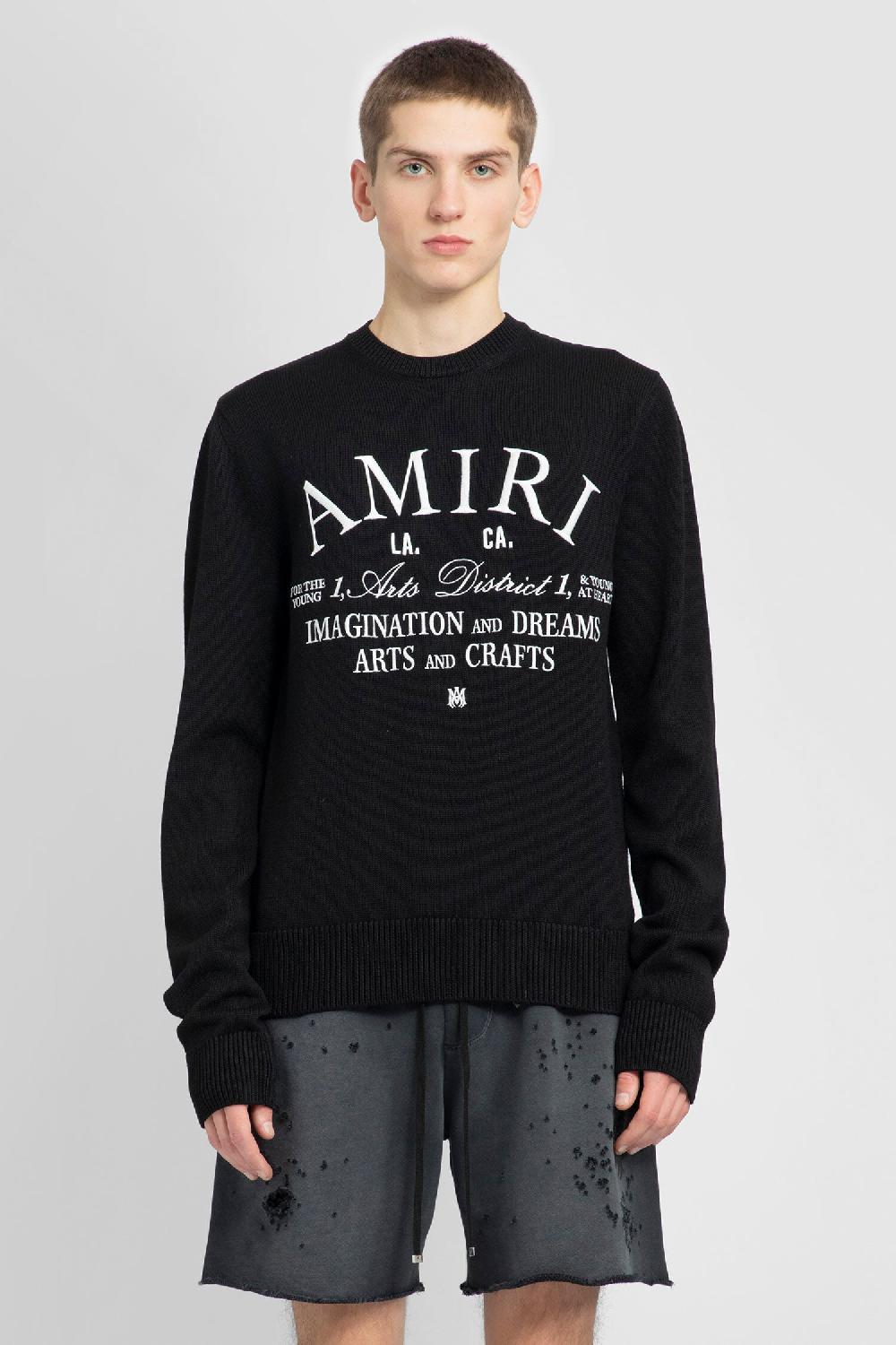 Antonioli AMIRI MAN BLACK KNITWEAR Vendita Economica