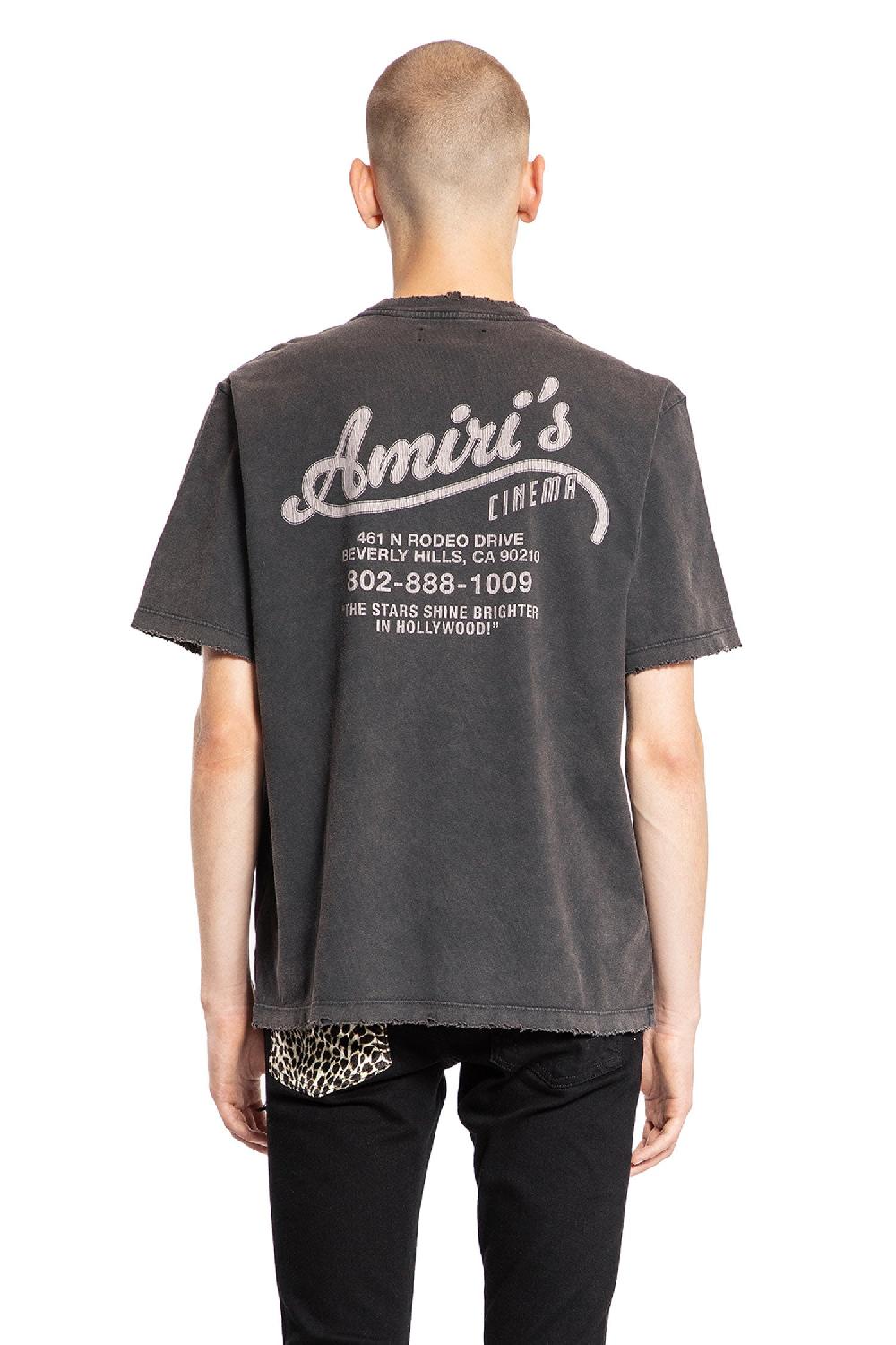 Antonioli AMIRI MAN BLACK T-SHIRTS & TANK TOPS Vendita calda