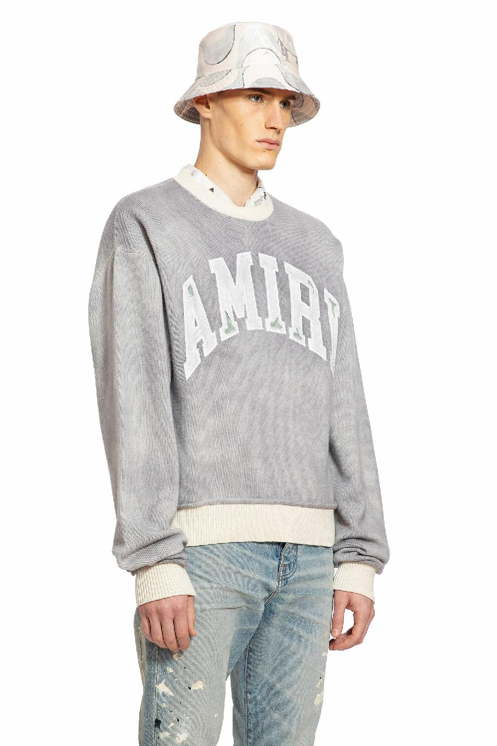 Antonioli AMIRI MAN GREY KNITWEAR Offerta speciale della fabbrica