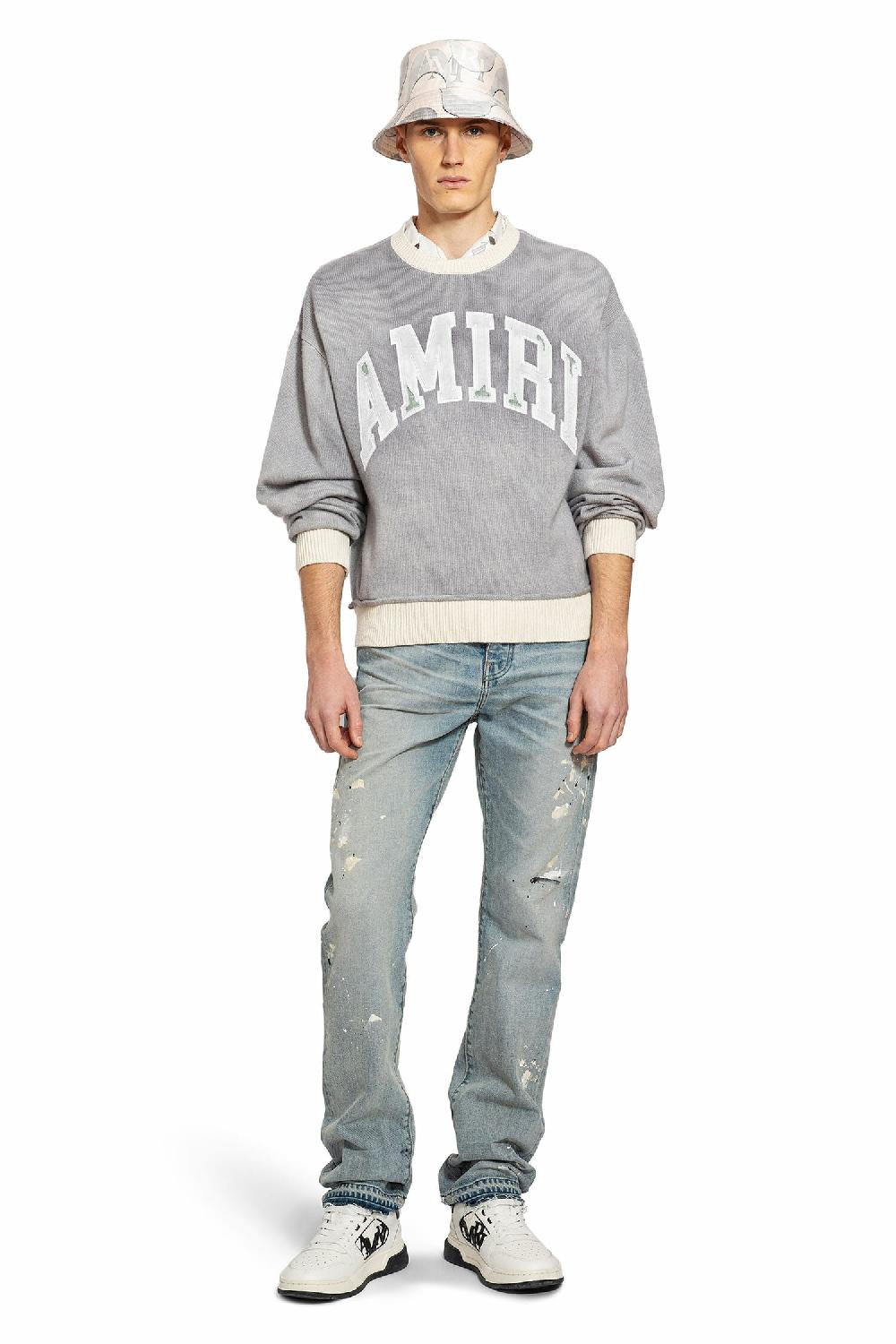 Antonioli AMIRI MAN GREY KNITWEAR Offerta speciale della fabbrica