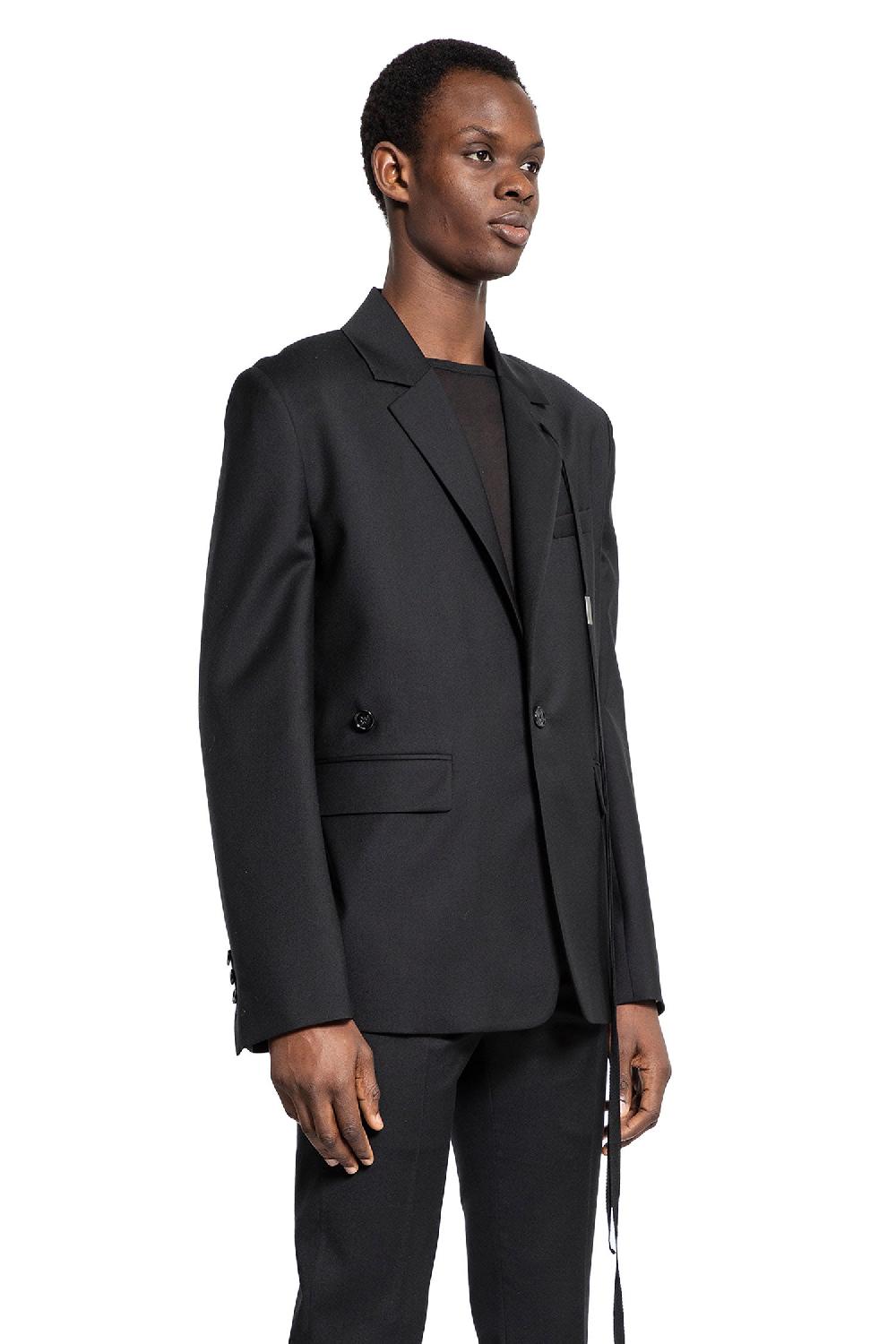 Antonioli ANN DEMEULEMEESTER MAN BLACK BLAZERS Vendita calda
