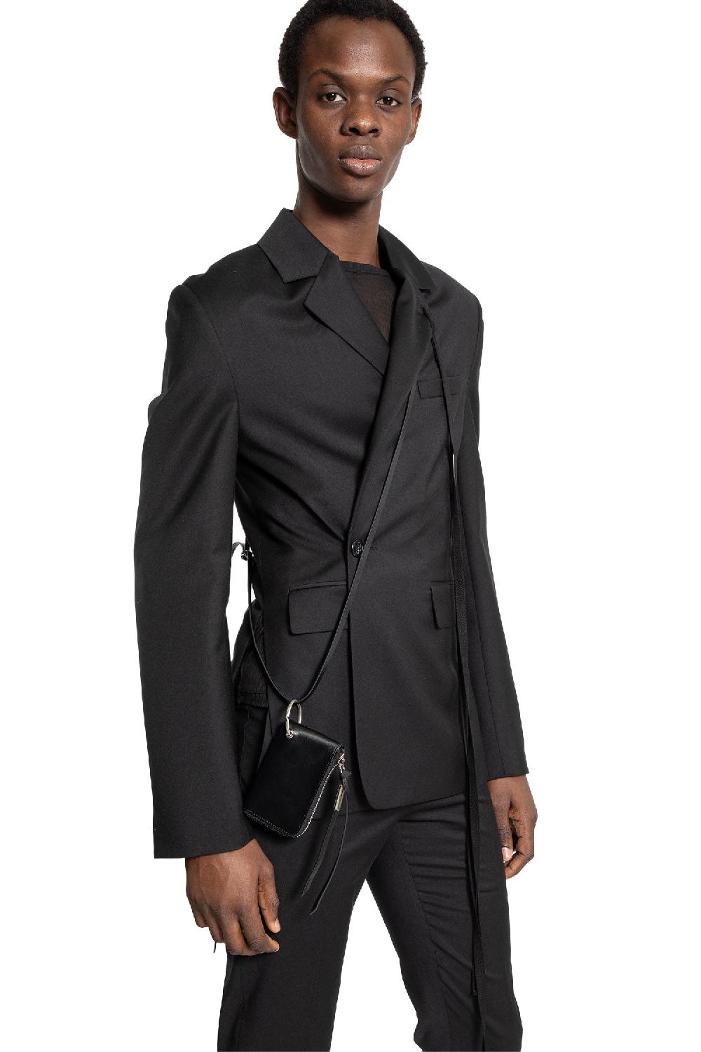 Antonioli ANN DEMEULEMEESTER MAN BLACK BLAZERS Vendita calda