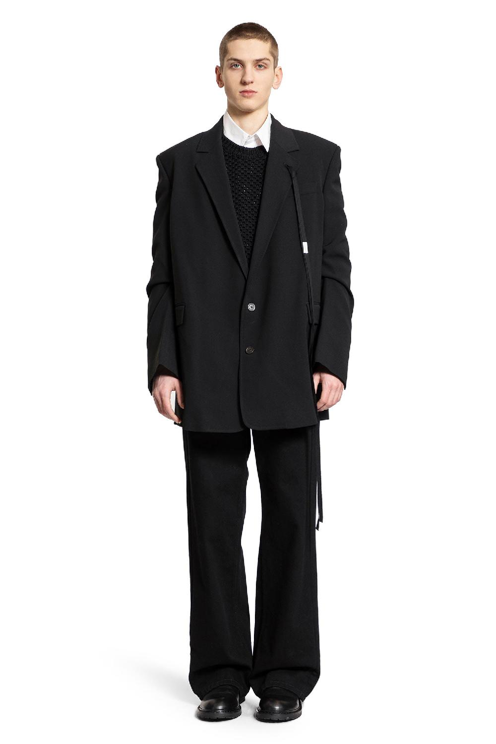 Antonioli ANN DEMEULEMEESTER MAN BLACK BLAZERS Offerta migliore