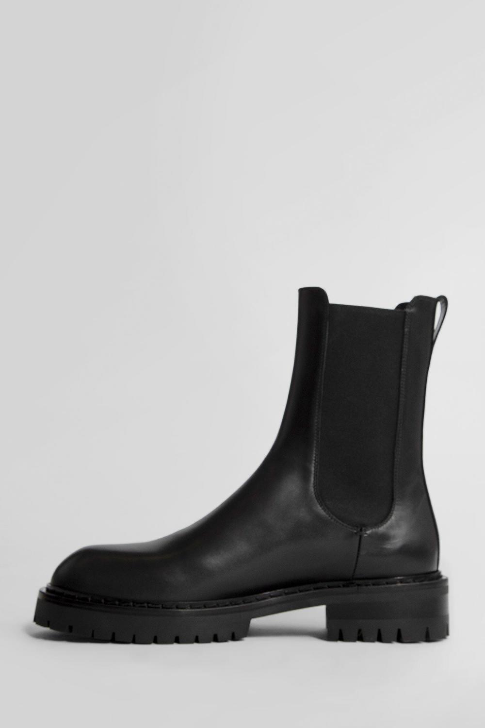 Antonioli ANN DEMEULEMEESTER MAN BLACK BOOTS Latest fashion