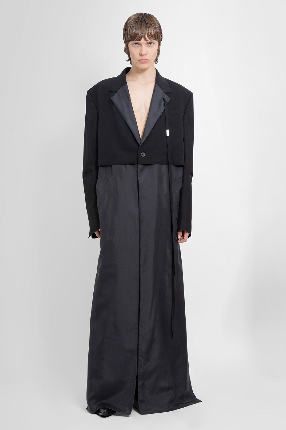 Antonioli ANN DEMEULEMEESTER MAN BLACK COATS Comprane uno, ottenene uno gratis