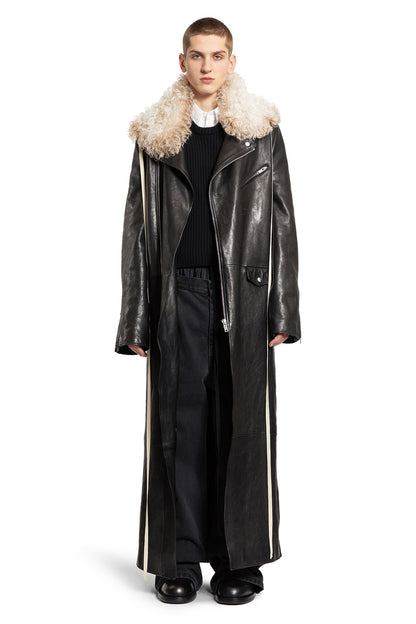 Antonioli ANN DEMEULEMEESTER MAN BLACK COATS Sconti VIP