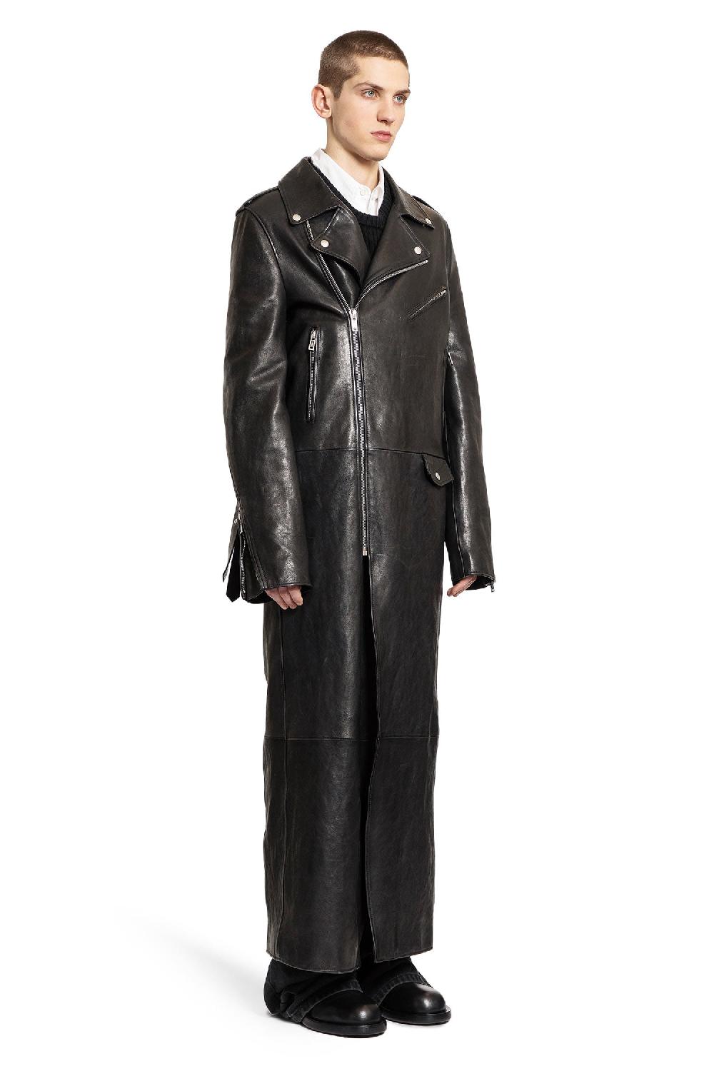 Antonioli ANN DEMEULEMEESTER MAN BLACK COATS Sconti VIP