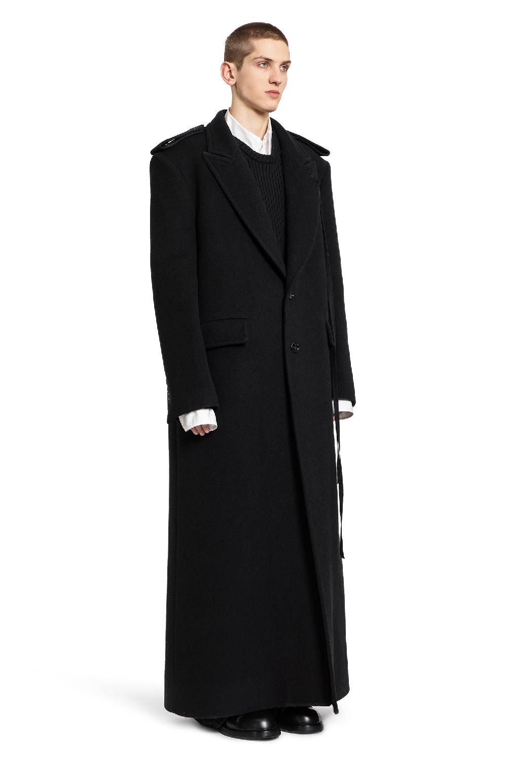 Antonioli ANN DEMEULEMEESTER MAN BLACK COATS Prezzo basso