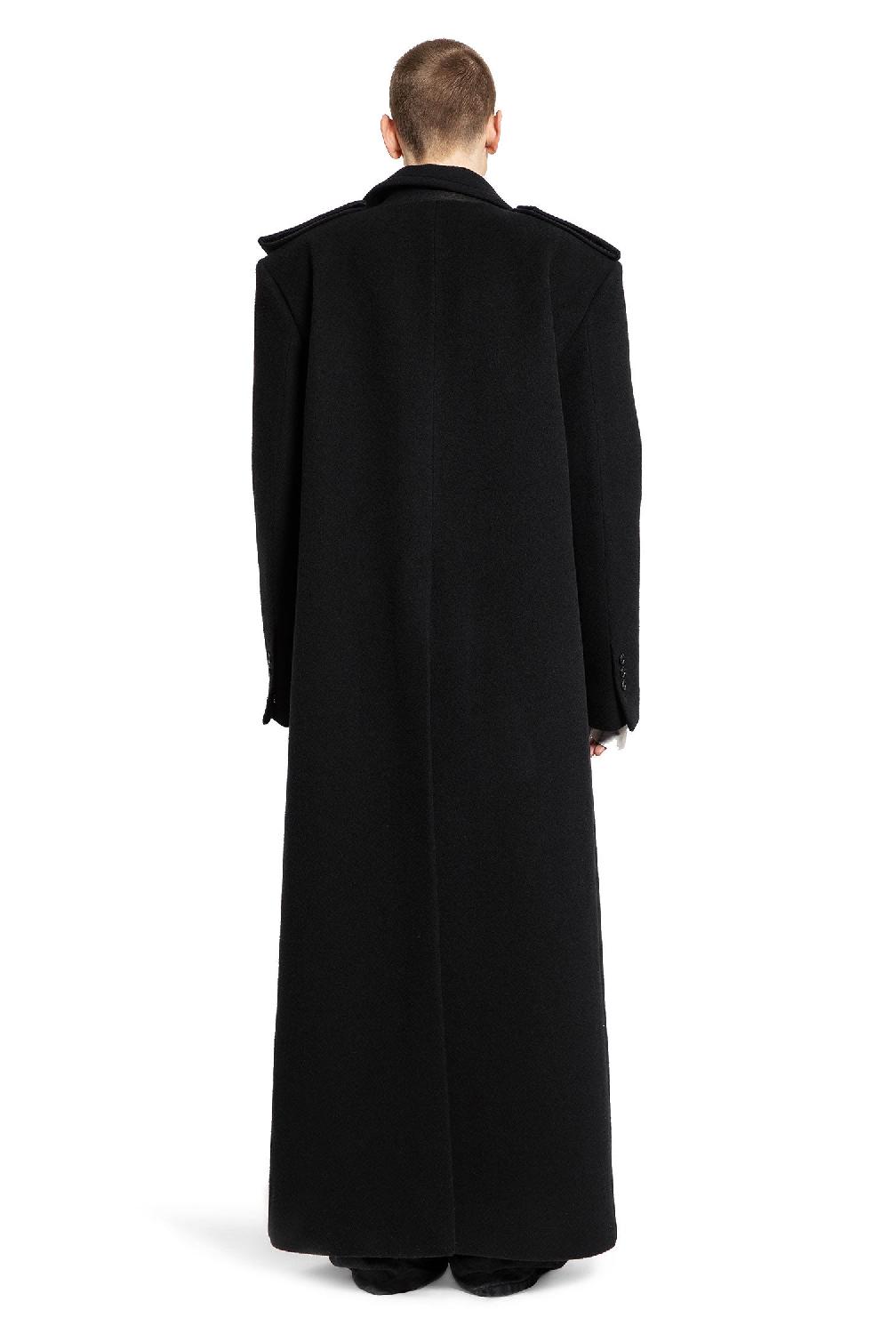 Antonioli ANN DEMEULEMEESTER MAN BLACK COATS Prezzo basso