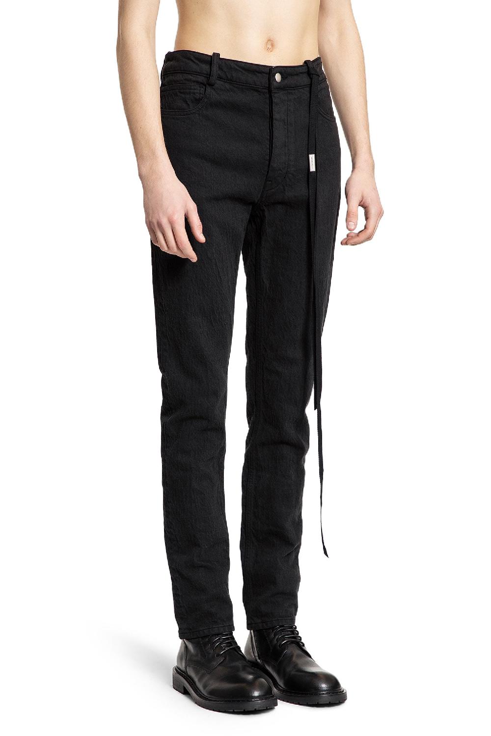 Antonioli ANN DEMEULEMEESTER MAN BLACK JEANS Fino al 50% di sconto